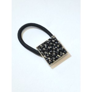 画像5: ブラック系スワロフスキーヘアゴム