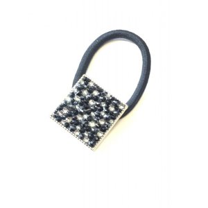 画像6: ブラック系スワロフスキーヘアゴム