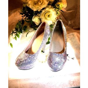 画像4: ウェディングシューズ.  クリスチャンディオールコラボストーン使用