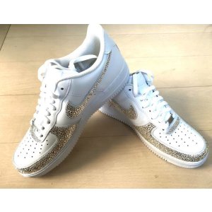 画像7: NIKE エアフォース1  デコシューズ　ロゴ　アッパー