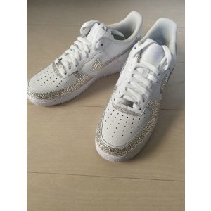 画像10: NIKE エアフォース1  デコシューズ　ロゴ　アッパー