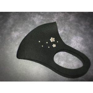 画像5: 花を散らしたキラキラマスク　1個