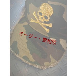 画像4: スカル迷彩キャップ　ダメージキャップ　トパーズ　メッシュタイプ