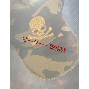 画像5: スカル迷彩キャップ　ダメージキャップ　トパーズ　メッシュタイプ