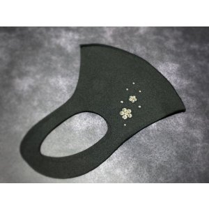 画像6: 花を散らしたキラキラマスク　1個
