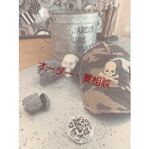 画像7: スカル迷彩キャップ　ダメージキャップ　トパーズ　メッシュタイプ