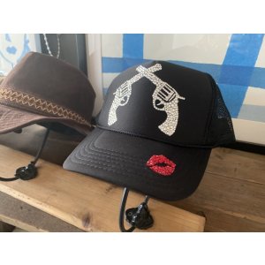 画像6: ピストル デコキャップ kiss💋マーク ブラック OTTO