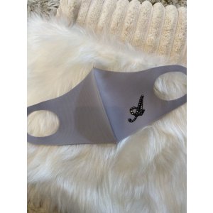 画像6: イニシャルデコマスク グレー ウレタン素材