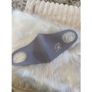 画像3: イニシャルデコマスク グレー ウレタン素材