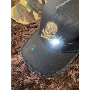 画像13: スカルキャップ ブラック クリスタルゴールデンシャドウ