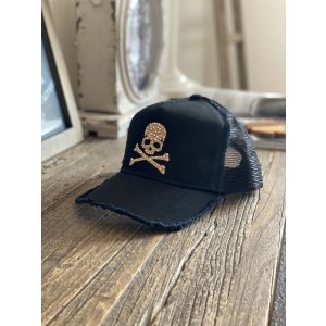 画像5: スカルキャップ ブラック クリスタルゴールデンシャドウ