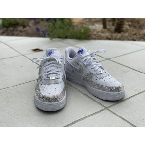 画像5: NIKE エアフォース1  デコシューズ　ロゴ　アッパー