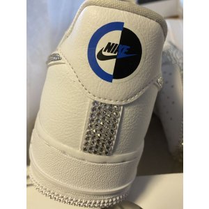 画像11: NIKE エアフォース1  デコシューズ　ロゴ　アッパー