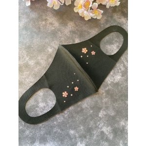 画像8: 花を散らしたキラキラマスク　1個