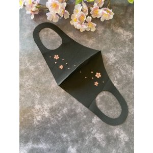 画像9: 花を散らしたキラキラマスク　1個