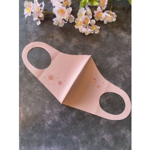 画像10: 花を散らしたキラキラマスク　1個