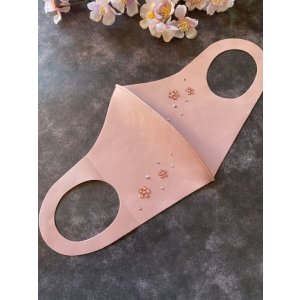 画像11: 花を散らしたキラキラマスク　1個