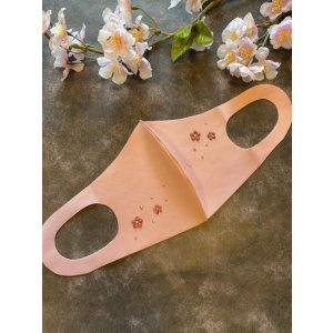 画像12: 花を散らしたキラキラマスク　1個