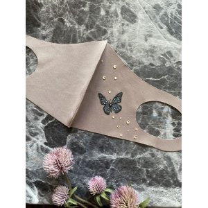 画像1: Butterflyデコマスク　スワロフスキー®︎・クリスタル使用