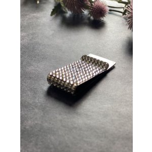 画像6: マネークリップ　ボーダー　クリスタルシルバー