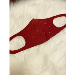 画像4: 花柄スワロフスキーデコマスク　ウレタン素材