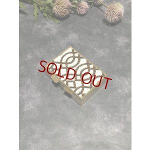 画像1: モロッカン柄　印鑑デコケース　ブラウン