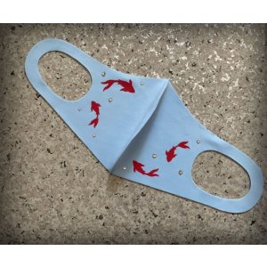 画像3: 金魚　〜KINGYO〜　マスク　　スワロフスキー®︎クリスタル