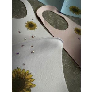 画像15: ひまわり　デコマスク　スワロフスキー®︎クリスタル