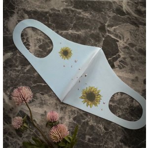 画像10: ひまわり　デコマスク　スワロフスキー®︎クリスタル