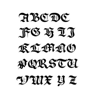 画像6: イニシャルマスク　(フォント＝ブラックレター) ブラック