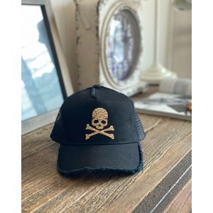 画像4: スカルキャップ ブラック クリスタルゴールデンシャドウ