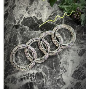 画像12: アウディ　エンブレム　(カバー) スワロフスキー®︎クリスタル