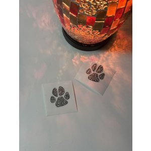 画像7: デコシール 肉球、手形、足型 3cm〜   スワロフスキー®︎・クリスタル使用