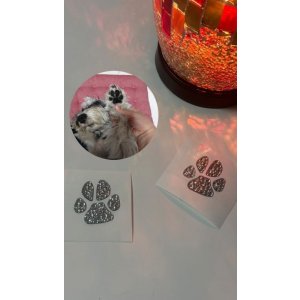 画像3: デコシール 肉球、手形、足型 3cm〜   スワロフスキー®︎・クリスタル使用