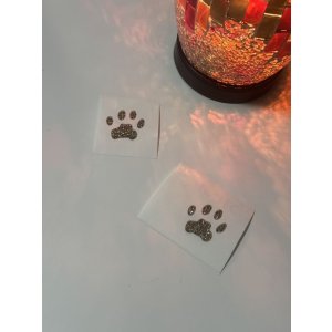 画像5: デコシール 肉球、手形、足型 3cm〜   スワロフスキー®︎・クリスタル使用