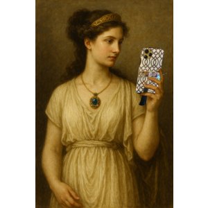 画像2: アリアドネの秘宝（Ariadne’s Treasure）モロッカン柄 セピア色ビジュースマホカバー　全機種対応