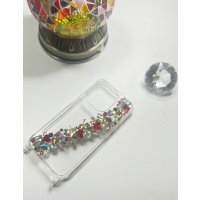 Celestia Amour（セレスティア・アムール） — 天の愛、ひとすじの輝き —　ガラスビジューのジュエリースマホケース