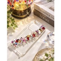 Celestia Amour（セレスティア・アムール） — 天の愛、ひとすじの輝き —　ガラスビジューのジュエリースマホケース