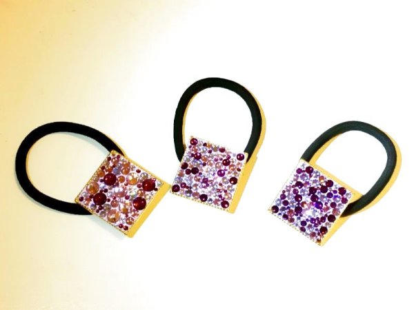 画像3: パープル系 ヘアゴム (3)