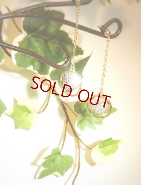 画像2: APHRODITE  海の泡ピアス  スワロフスキー・クリスタル (2)