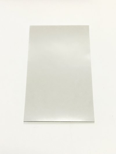 画像1: デコ用ライトシルバーラミネートシートポストカードサイズ 14.8cm×10cm. 5枚入り  (デコレーション用大)