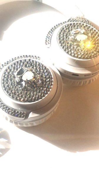 画像2: クリスタルビジューヘッドホン(別途) (2)