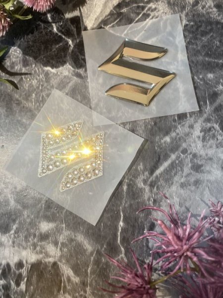 画像4: スズキ ステアリングエンブレム デコ シート (4)