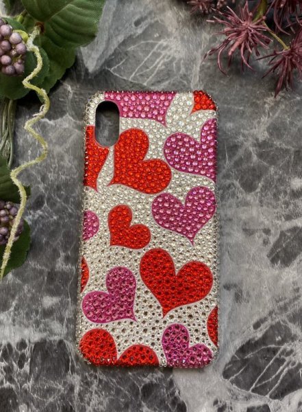 画像2: Kardia no Koigokoro 〜カルディアの恋心〜ハート柄のスマホケース (2)