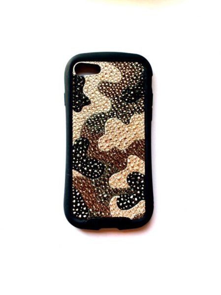 画像5: 迷彩柄　モノトーンデコケース　ハイブリッド　ハードケース (5)