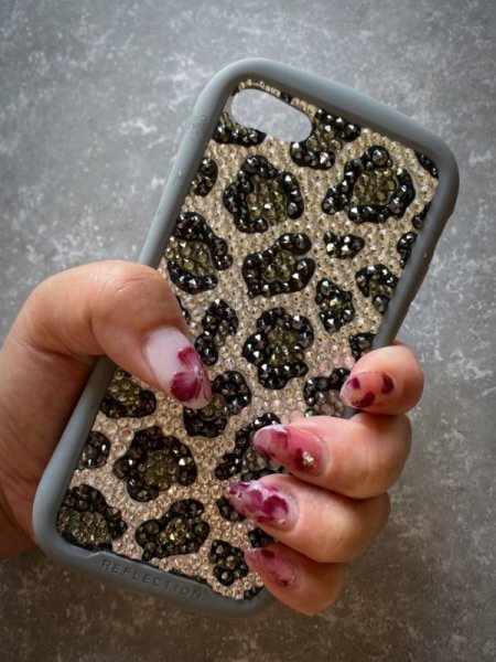 画像4: ヒョウ柄スマホケース 全機種対応  ハイブリッドハードケース (4)