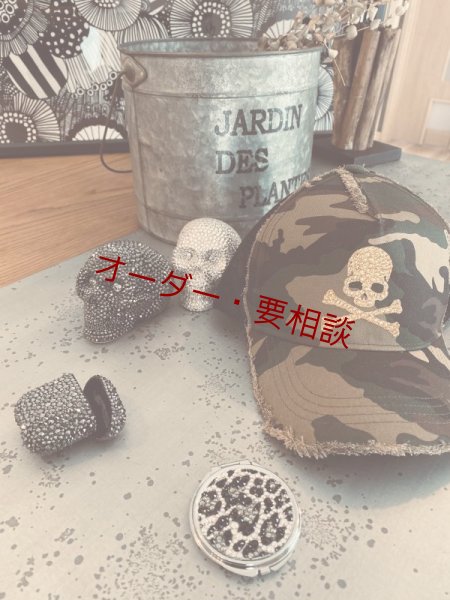 画像7: スカル迷彩キャップ ダメージキャップ トパーズ メッシュタイプ (7)