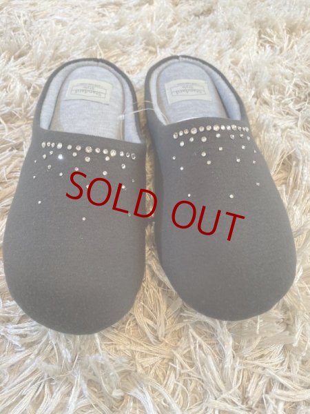 画像4: スワロフスキールームシューズ ブラック 23〜26cm (4)