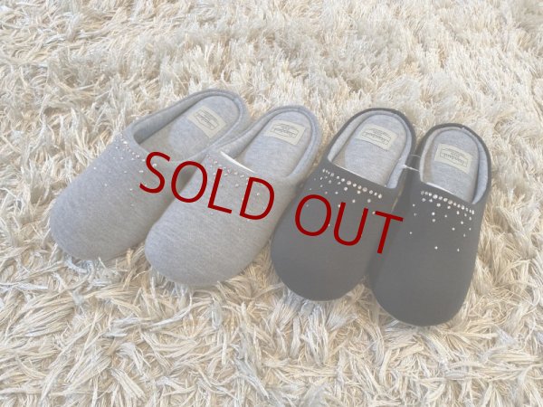 画像5: スワロフスキールームシューズ ブラック 23〜26cm (5)