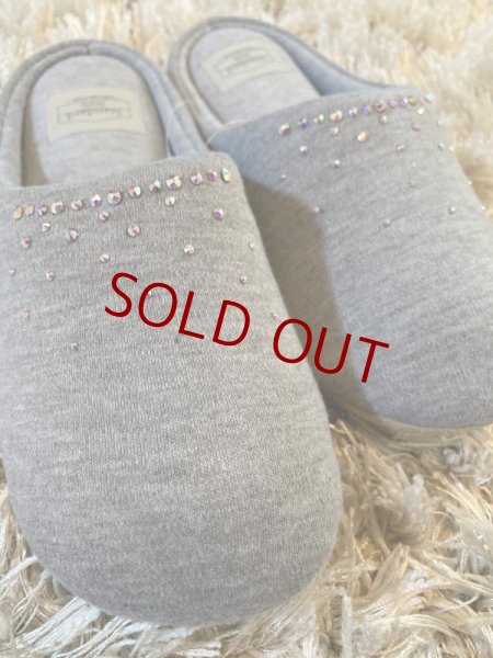 画像5: スワロフスキールームシューズ グレー 23〜26cm (5)